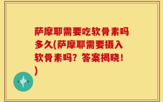 萨摩耶需要吃软骨素吗多久(萨摩耶需要摄入软骨素吗？答案揭晓！)
