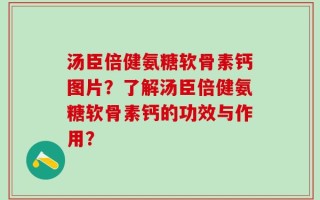汤臣倍健氨糖软骨素钙图片？了解汤臣倍健氨糖软骨素钙的功效与作用？