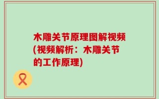 木雕关节原理图解视频(视频解析：木雕关节的工作原理)