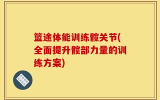篮途体能训练髋关节(全面提升髋部力量的训练方案)