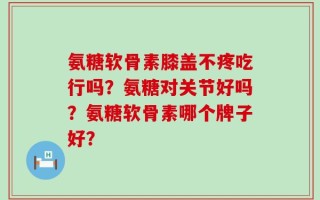 氨糖软骨素膝盖不疼吃行吗？氨糖对关节好吗？氨糖软骨素哪个牌子好？