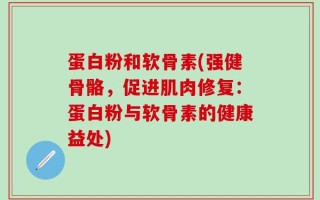 蛋白粉和软骨素(强健骨骼，促进肌肉修复：蛋白粉与软骨素的健康益处)