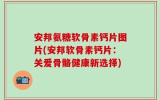 安邦氨糖软骨素钙片图片(安邦软骨素钙片：关爱骨骼健康新选择)