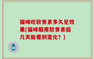 猫咪吃软骨素多久见效果(猫咪服用软骨素后几天能看到变化？)