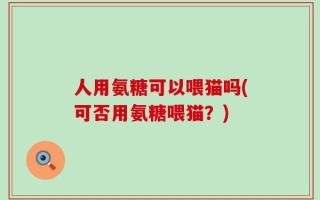 人用氨糖可以喂猫吗(可否用氨糖喂猫？)