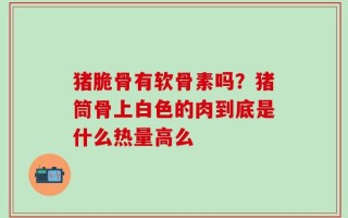 猪脆骨有软骨素吗？猪筒骨上白色的肉到底是什么热量高么