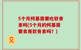 5个月柯基需要吃软骨素吗(5个月的柯基需要食用软骨素吗？)