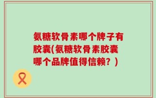 氨糖软骨素哪个牌子有胶囊(氨糖软骨素胶囊哪个品牌值得信赖？)