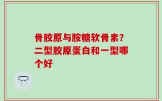 骨胶原与胺糖软骨素？二型胶原蛋白和一型哪个好