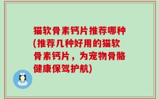 猫软骨素钙片推荐哪种(推荐几种好用的猫软骨素钙片，为宠物骨骼健康保驾护航)