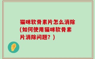 猫咪软骨素片怎么消除(如何使用猫咪软骨素片消除问题？)