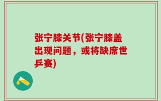 张宁膝关节(张宁膝盖出现问题，或将缺席世乒赛)
