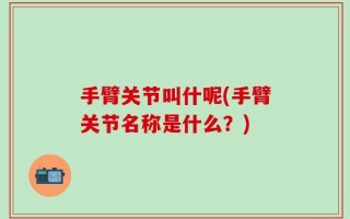 手臂关节叫什呢(手臂关节名称是什么？)