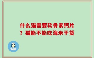 什么猫需要软骨素钙片？猫能不能吃海米干货