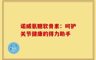 诺威氨糖软骨素：呵护关节健康的得力助手