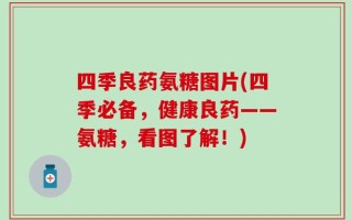 四季良药氨糖图片(四季必备，健康良药——氨糖，看图了解！)