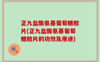 正九盐酸氨基葡萄糖胶片(正九盐酸氨基葡萄糖胶片的功效及用途)