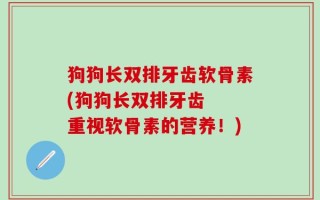 狗狗长双排牙齿软骨素(狗狗长双排牙齿  重视软骨素的营养！)