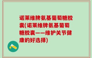 诺莱维牌氨基葡萄糖胶囊(诺莱维牌氨基葡萄糖胶囊——维护关节健康的好选择)