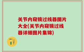 关节内窥镜过线器图片大全(关节内窥镜过线器详细图片集锦)