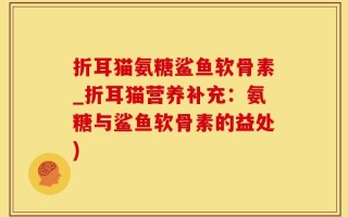 折耳猫氨糖鲨鱼软骨素_折耳猫营养补充：氨糖与鲨鱼软骨素的益处)