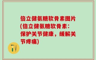 倍立健氨糖软骨素图片(倍立健氨糖软骨素：保护关节健康，缓解关节疼痛)