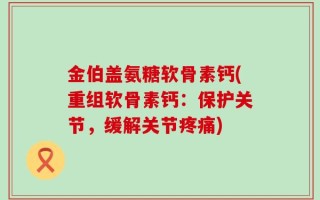金伯盖氨糖软骨素钙(重组软骨素钙：保护关节，缓解关节疼痛)