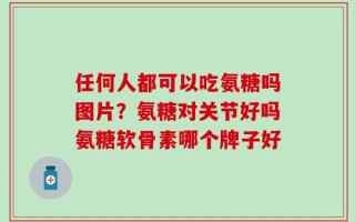 任何人都可以吃氨糖吗图片？氨糖对关节好吗氨糖软骨素哪个牌子好