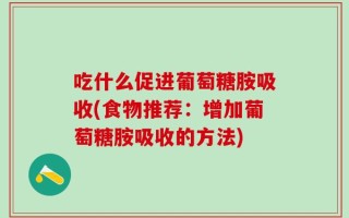 吃什么促进葡萄糖胺吸收(食物推荐：增加葡萄糖胺吸收的方法)