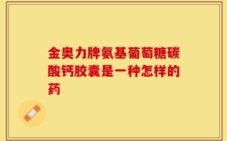 金奥力牌氨基葡萄糖碳酸钙胶囊是一种怎样的药