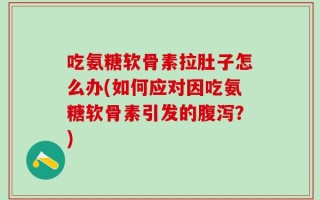 吃氨糖软骨素拉肚子怎么办(如何应对因吃氨糖软骨素引发的腹泻？)