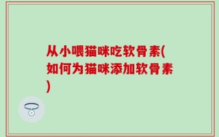 从小喂猫咪吃软骨素(如何为猫咪添加软骨素)