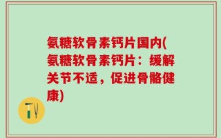 氨糖软骨素钙片国内(氨糖软骨素钙片：缓解关节不适，促进骨骼健康)