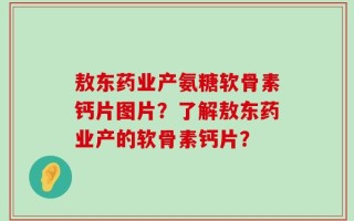 敖东药业产氨糖软骨素钙片图片？了解敖东药业产的软骨素钙片？