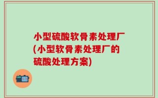 小型硫酸软骨素处理厂(小型软骨素处理厂的硫酸处理方案)