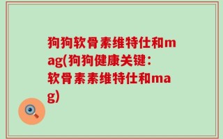 狗狗软骨素维特仕和mag(狗狗健康关键：软骨素素维特仕和mag)