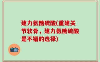 建力氨糖硫酸(重建关节软骨，建力氨糖硫酸是不错的选择)