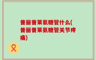 普丽普莱氨糖管什么(普丽普莱氨糖管关节疼痛)
