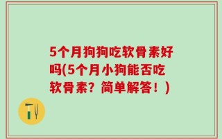 5个月狗狗吃软骨素好吗(5个月小狗能否吃软骨素？简单解答！)