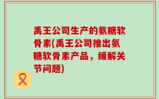 禹王公司生产的氨糖软骨素(禹王公司推出氨糖软骨素产品，缓解关节问题)