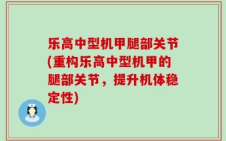 乐高中型机甲腿部关节(重构乐高中型机甲的腿部关节，提升机体稳定性)