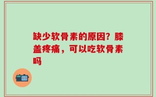 缺少软骨素的原因？膝盖疼痛，可以吃软骨素吗