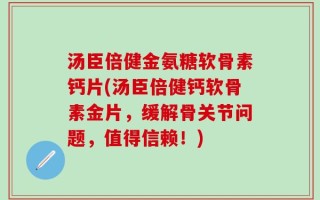 汤臣倍健金氨糖软骨素钙片(汤臣倍健钙软骨素金片，缓解骨关节问题，值得信赖！)
