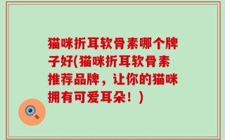 猫咪折耳软骨素哪个牌子好(猫咪折耳软骨素推荐品牌，让你的猫咪拥有可爱耳朵！)