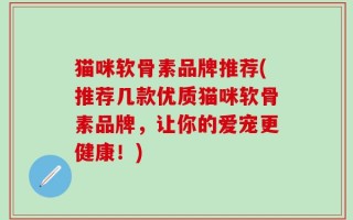 猫咪软骨素品牌推荐(推荐几款优质猫咪软骨素品牌，让你的爱宠更健康！)