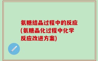 氨糖结晶过程中的反应(氨糖晶化过程中化学反应改进方案)