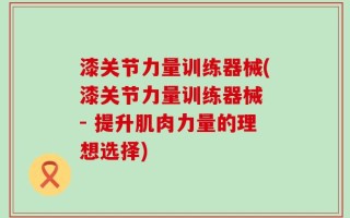 漆关节力量训练器械(漆关节力量训练器械 - 提升肌肉力量的理想选择)
