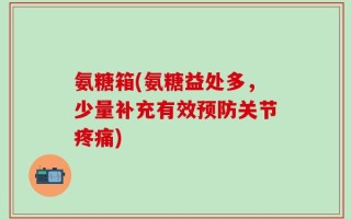氨糖箱(氨糖益处多，少量补充有效预防关节疼痛)