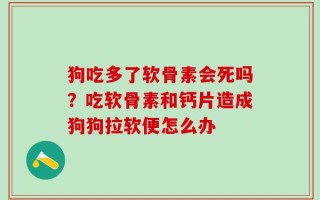 狗吃多了软骨素会死吗？吃软骨素和钙片造成狗狗拉软便怎么办