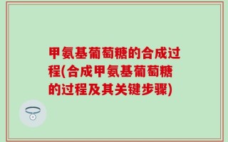 甲氨基葡萄糖的合成过程(合成甲氨基葡萄糖的过程及其关键步骤)